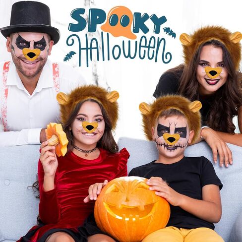 Halloween Lion Costume Set for Girls Lion Tutu Ears Headband Tail Costume Kit for Adult Halloween Cosplay in Kuwait