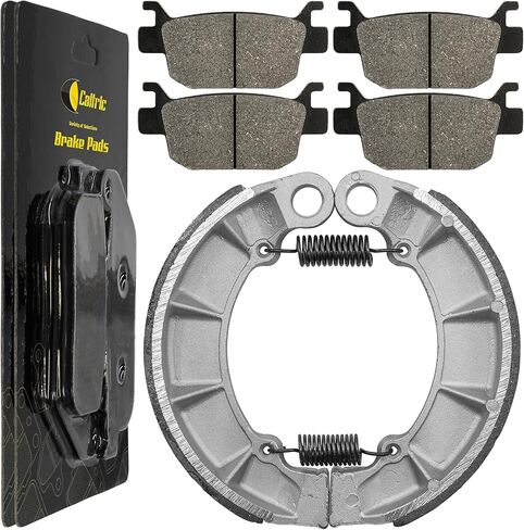 Caltric Front and Rear Brake Pads Shoes Compatible with Honda TRX500 TRX500Tm Foreman 2005 2006 / TRX500 Fe Fpe Foreman 4X4 2005-2011 in Saudi Arabia