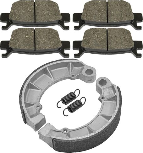 Caltric Front and Rear Brake Pads Shoes Compatible with Honda TRX500 TRX500Tm Foreman 2005 2006 / TRX500 Fe Fpe Foreman 4X4 2005-2011 in Saudi Arabia