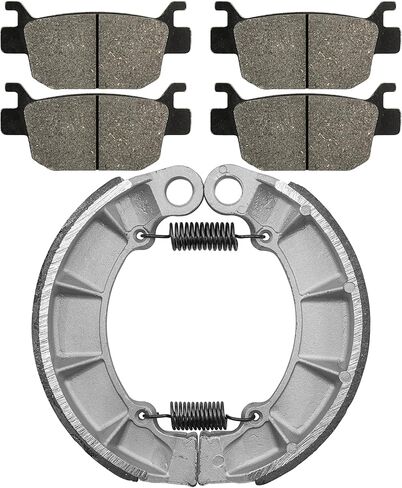 Caltric Front and Rear Brake Pads Shoes Compatible with Honda TRX500 TRX500Tm Foreman 2005 2006 / TRX500 Fe Fpe Foreman 4X4 2005-2011 in Saudi Arabia