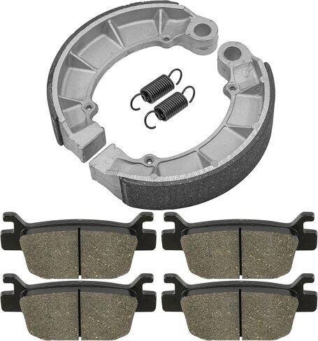 Caltric Front and Rear Brake Pads Shoes Compatible with Honda TRX500 TRX500Tm Foreman 2005 2006 / TRX500 Fe Fpe Foreman 4X4 2005-2011 in Saudi Arabia