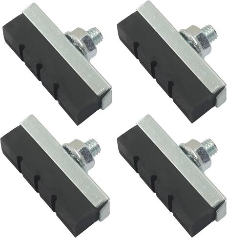 BokWin 4 Pack Bicycle Brake Pads - Professional Mountain, Road & City Bike Brake Pads with Quiet Non-Skid Performance for Enhanced Safety and Easy Installation，Black in Saudi Arabia