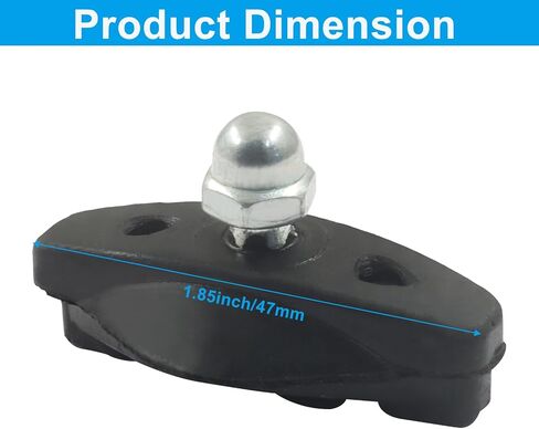 BokWin 4 Pack Bicycle Brake Pads - Professional Mountain, Road & City Bike Brake Pads with Quiet Non-Skid Performance for Enhanced Safety and Easy Installation，Black in Saudi Arabia