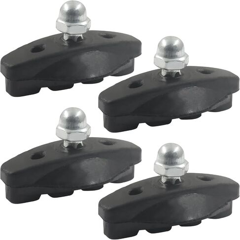 BokWin 4 Pack Bicycle Brake Pads - Professional Mountain, Road & City Bike Brake Pads with Quiet Non-Skid Performance for Enhanced Safety and Easy Installation，Black in Saudi Arabia