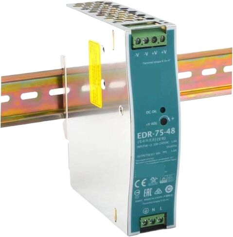 1pcs EDR-75-48 48VDC 1.6A Single Output Industrial DIN Rail Switching Power Supply in Saudi Arabia