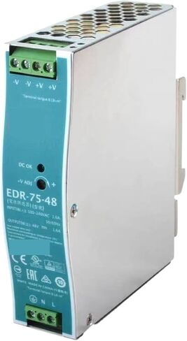 1pcs EDR-75-48 48VDC 1.6A Single Output Industrial DIN Rail Switching Power Supply in Saudi Arabia