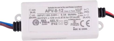 1 قطعة APV-8-12 12 فولت 8 واط إخراج واحد الجهد المستمر تحويل التيار الكهربائي LED سائق in Saudi Arabia