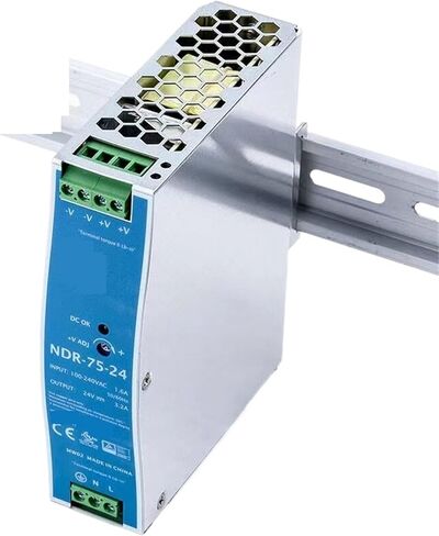 1pcs NDR-75-24 24V 3.2A 75W Single Output Industrial DIN Rail Switching Power Supply AC-DC in Saudi Arabia