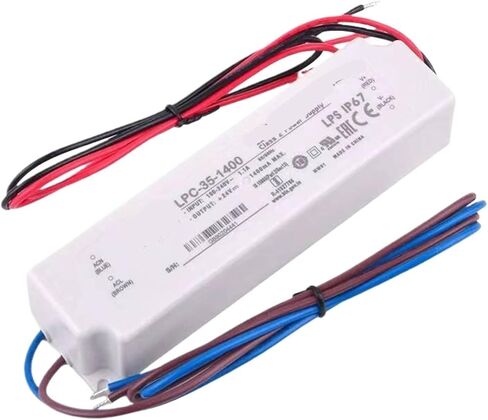 1pcs LPC-35-1400 1400mA Constant Current Single Output Switching Power Supply LED Driver IP67 in Saudi Arabia