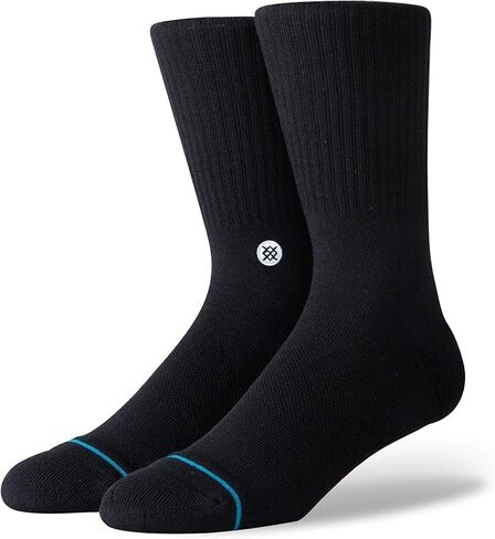 Stance Icon Crew + Quarter 6-Pack Bundle, Black, Large in Saudi Arabia