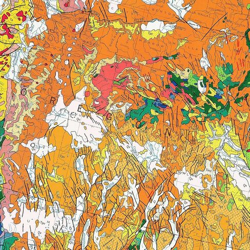 Geologic Map of United States, Multicolored USGS Survey Wall Poster, Educational Reference | Art Print Poster Classroom Wall Decor (24 x 36 inches) in Saudi Arabia