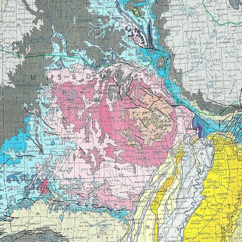 Geologic Map of United States, Multicolored USGS Survey Wall Poster, Educational Reference | Art Print Poster Classroom Wall Decor (24 x 36 inches) in Saudi Arabia