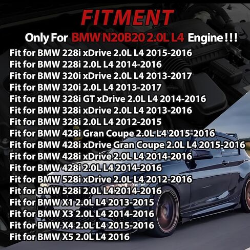 N26 N20 Timing Chain Kit with VVT Sprockets Fit for BMW 320i 328i 528i X3 X4 2.0L L4 N20B20 2013-2017 Replace#11417602646 11417602647 11367583818 in Kuwait