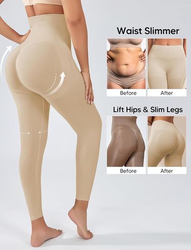 High Waisted Shapewear Compression Yoga Legging for Women, Tummy Control Butt Lifting Thigh Slimmer Pant in Saudi Arabia