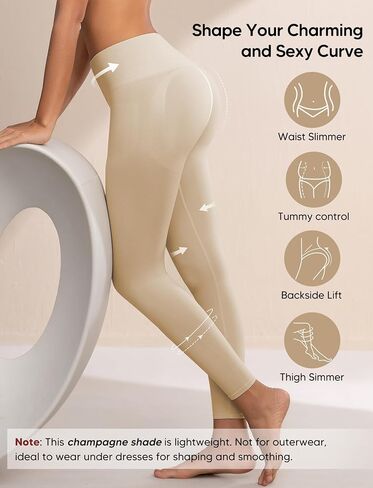 High Waisted Shapewear Compression Yoga Legging for Women, Tummy Control Butt Lifting Thigh Slimmer Pant in Saudi Arabia