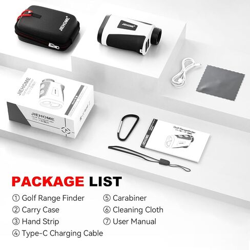 محدد نطاق الجولف مع منحدر ومغناطيس، 7 أوضاع (تثليث) مكتشف نطاق مطور، 1200 ياردة، تكبير 7X، مكتشف نطاق قابل لإعادة الشحن لملحقات الجولف والصيد للرجال والنساء in Kuwait