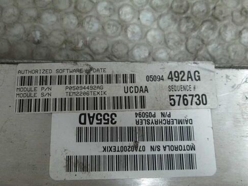 Engine ECM Control Module Fits 07 Compatible with Dodge RAM Compatible with Durango Aspen 05094355AD 05094492AG in Saudi Arabia