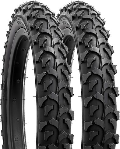 YUNSCM 14" Bike Tires 14 x 2.125/57-254 and 14" Bike Tubes Schrader Valve with 2 Rim Strips Compatible with Mountain Bike 14x1.75 14x1.95 14x2.10 14x2.125 14x2.25 Bicycle Tires and Tubes (Y-1108) in Saudi Arabia