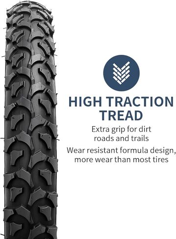 YUNSCM 14" Bike Tires 14 x 2.125/57-254 and 14" Bike Tubes Schrader Valve with 2 Rim Strips Compatible with Mountain Bike 14x1.75 14x1.95 14x2.10 14x2.125 14x2.25 Bicycle Tires and Tubes (Y-1108) in Saudi Arabia