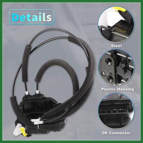 Motoforti Replacement Front Right Passenger Side Power Door Lock Actuator Motor with Cable for Nissan Titan 2004-2014 Door Latch Actuator Assembly Replace No.80500ZH100 Black Long-lasting in Kuwait