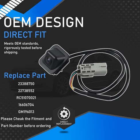 23388750 Rear View Tailgate Backup Camera Compatible with 2013 2014 2015 Cadillac XTS Rear Park Assist Camera Replaces RC51070021 16606704 GM1960130 in Saudi Arabia