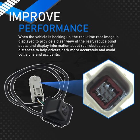 23388750 Rear View Tailgate Backup Camera Compatible with 2013 2014 2015 Cadillac XTS Rear Park Assist Camera Replaces RC51070021 16606704 GM1960130 in Saudi Arabia