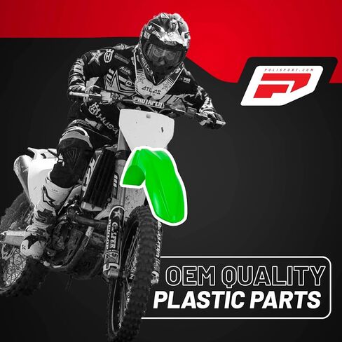Polisport Motocross (MX) Replica Plastic Kit for Kawasaki KX 450F (2013-15) – OEM Quality, Durable, Flexible & Perfect Fit – Green/White/Black in Saudi Arabia