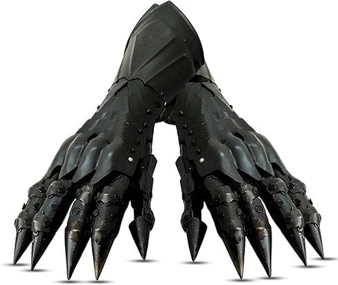 Medieval Armor Gloves, Gothic Gauntlet, Cosplay Metal Claw Costume Fantasy Black Metal Gauntlets, Renaissance Cosplay, Gothic Claw Armor Knight Gloves for Men & Women in Saudi Arabia