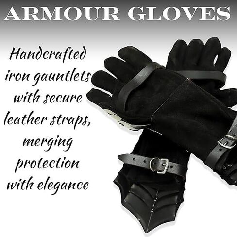 Medieval Armor Gloves, Gothic Gauntlet, Cosplay Metal Claw Costume Fantasy Black Metal Gauntlets, Renaissance Cosplay, Gothic Claw Armor Knight Gloves for Men & Women in Saudi Arabia