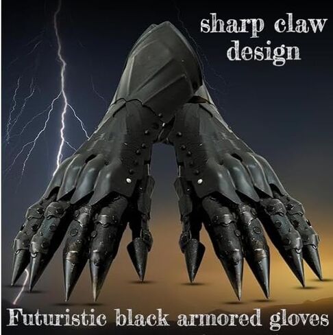 Medieval Armor Gloves, Gothic Gauntlet, Cosplay Metal Claw Costume Fantasy Black Metal Gauntlets, Renaissance Cosplay, Gothic Claw Armor Knight Gloves for Men & Women in Saudi Arabia