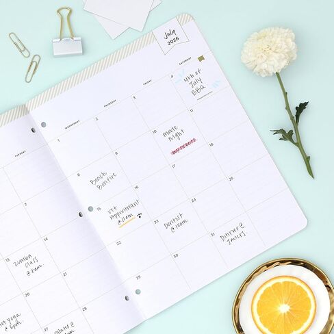 Blue Sky Day Designer 2026-2028 Monthly Academic Year 24 Month Planner Calendar, July 2026 - June 2028, 8.5" x 11", Flexible Cover, Stapled Binding, Orange Blossom Mint in Saudi Arabia