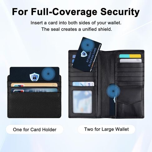 5 Pack RFID Blocking Cards, NFC Contactless Bank Debit Credit Card Protector, Anti-Theft Wallet Shield for Passport & ID, Ultra Slim Full Protection Blocker in Saudi Arabia