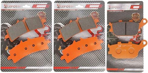 Front and Rear Carbon Fiber Brake Pads Compatible with for Suzuki GSXS1000 GSXS 1000 GSX-S 1000 L6 L7 L8 2016 2017 2018 2019 2020 2021 2022 2023 2024 Replacement Kits FA447F FA174R in Saudi Arabia