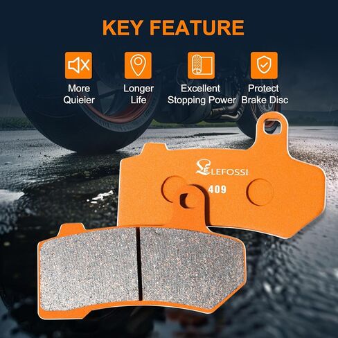 Front and Rear Carbon Fiber Brake Pads Compatible with for Suzuki GSXS1000 GSXS 1000 GSX-S 1000 L6 L7 L8 2016 2017 2018 2019 2020 2021 2022 2023 2024 Replacement Kits FA447F FA174R in Saudi Arabia