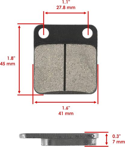 Caltric Front Brake Pads & Rear Brake Shoes Compatible with Yamaha Grizzly 350 Yfm350 2Wd 2007-2011 New in Saudi Arabia