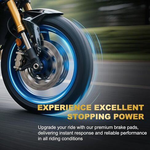 S SYUU High-Performance Reliable Motorcycle Front Rear Brake Pads Set Compatible with Street Triple 675 2007-2012 Tiger 800 XC XCa XCx XR XRt XRx 2015 2016 2017 2018 - Easy Installation FA226F FA140R in Saudi Arabia