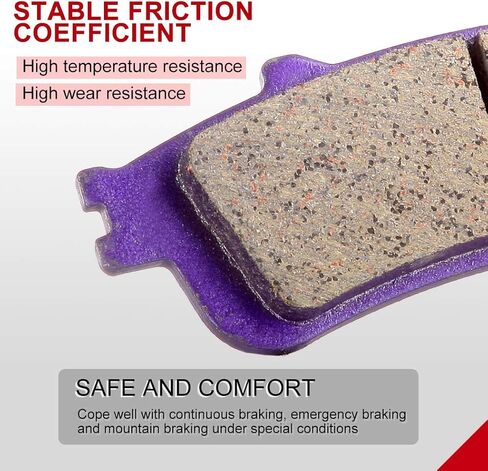 CCIYU Brake Pads Fit For 1996 1997 1998 1999 2000 2001 2002 2003 2004 2005 2006 2007 2008 2009 2010 for Honda, Front and Rear Carbon Fiber Brake Pads Motorcycle in Saudi Arabia