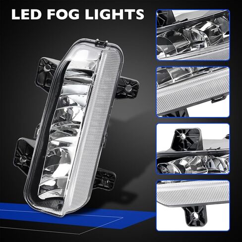 LED Fog Lights Compatible with 2019-2022 Dodge Ram 2500 3500, Front Bumper Fog Lamp Assembly Kit with Brackets, Switch & Wiring Harness, Replaces OE 68273291AB 68273292AB in Saudi Arabia