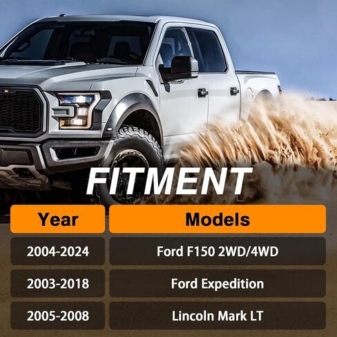 2" Level Lift Kits, Front Suspension Strut Spacer Lift Kit Compatible with Ford F150 2004-2024 Expedition 2003-2018, Lincoln Mark LT 2 PCS Aluminium Alloy Front Chassis Leveling Lift Kits in Saudi Arabia