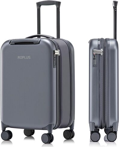 Foldable Checked-Luggage, Durable Hardside Suitcase with Mute Wheels, Waterproof Expandable Harshell Rolling Luggages with Side Pocket, TSA Lock (Yellow, 28-Inch) in Saudi Arabia