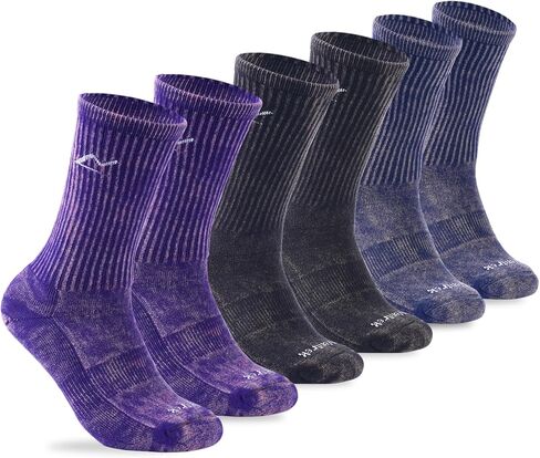 Sport Socks Cushioned Athletic Socks for Men & Women, 6-Pair Pack for Running, Hiking, Basketball & Work​ (Sand-washed Vintage) in Saudi Arabia