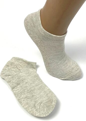 جوارب للكاحل من الكتان والكتان للرجال سريعة الجفاف ومصنوعة من نسيج شبكي (M، 10 عبوات) in Kuwait