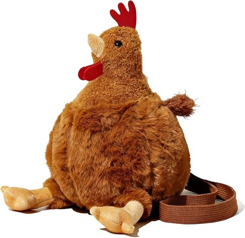 Fluffy Cute Chicken Bag, Funny Chicken Purse with Adjustable Strap, Novelty Hen Crossbody Shoulder Bag for Women in Kuwait