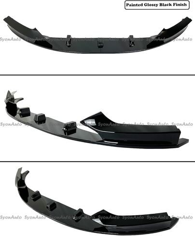 FITS 2014-2021 BMW F22 2 SERIES GLOSSY BLACK MP STYLE 2PCS FRONT BUMPER LIP SPLITTER KIT in Saudi Arabia