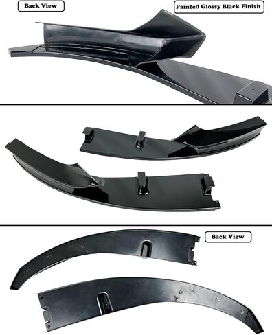 FITS 2014-2021 BMW F22 2 SERIES GLOSSY BLACK MP STYLE 2PCS FRONT BUMPER LIP SPLITTER KIT in Saudi Arabia