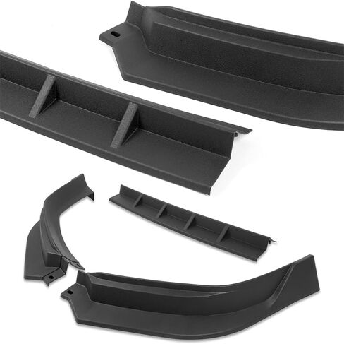 Black ABS Front Bumper Lip Body Kit Spoiler, Compatible with 2025-2027 Ford Maverick Pickup, STP-Style Splitter Trim Protection Spoiler, 3PC (No LED) in Saudi Arabia