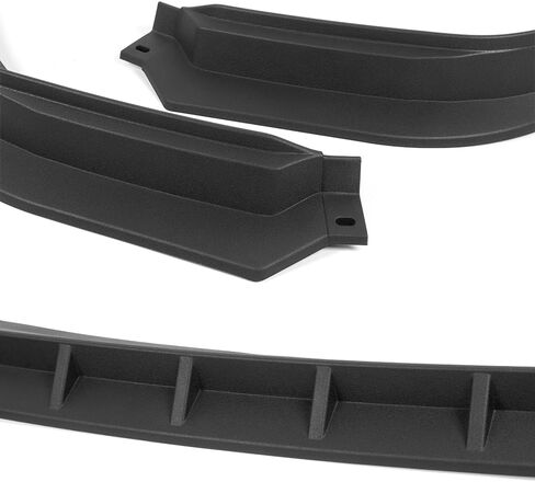 Black ABS Front Bumper Lip Body Kit Spoiler, Compatible with 2025-2027 Ford Maverick Pickup, STP-Style Splitter Trim Protection Spoiler, 3PC (No LED) in Saudi Arabia