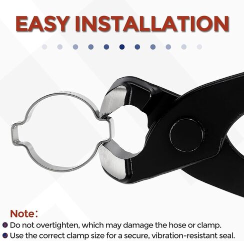 25Pcs Stainless Steel Double Ear Hose Clamps, Adjustable 24-28mm Heavy Duty O Clip Crimp Rings, Two Ears Cinch Rings Crimp Pinch Fitting for Automotive, Tubing, Fuel in Saudi Arabia