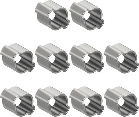 25Pcs Stainless Steel Double Ear Hose Clamps, Adjustable 24-28mm Heavy Duty O Clip Crimp Rings, Two Ears Cinch Rings Crimp Pinch Fitting for Automotive, Tubing, Fuel in Saudi Arabia