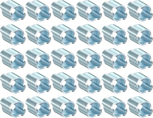 10Pcs Galvanized Steel Double Ear Hose Clamps, Adjustable 16.2-20mm Heavy Duty O Clip Crimp Rings, Zinc-Plated Two Ears Cinch Rings Crimp Pinch Fitting for Automotive, Tubing, Fuel in Kuwait